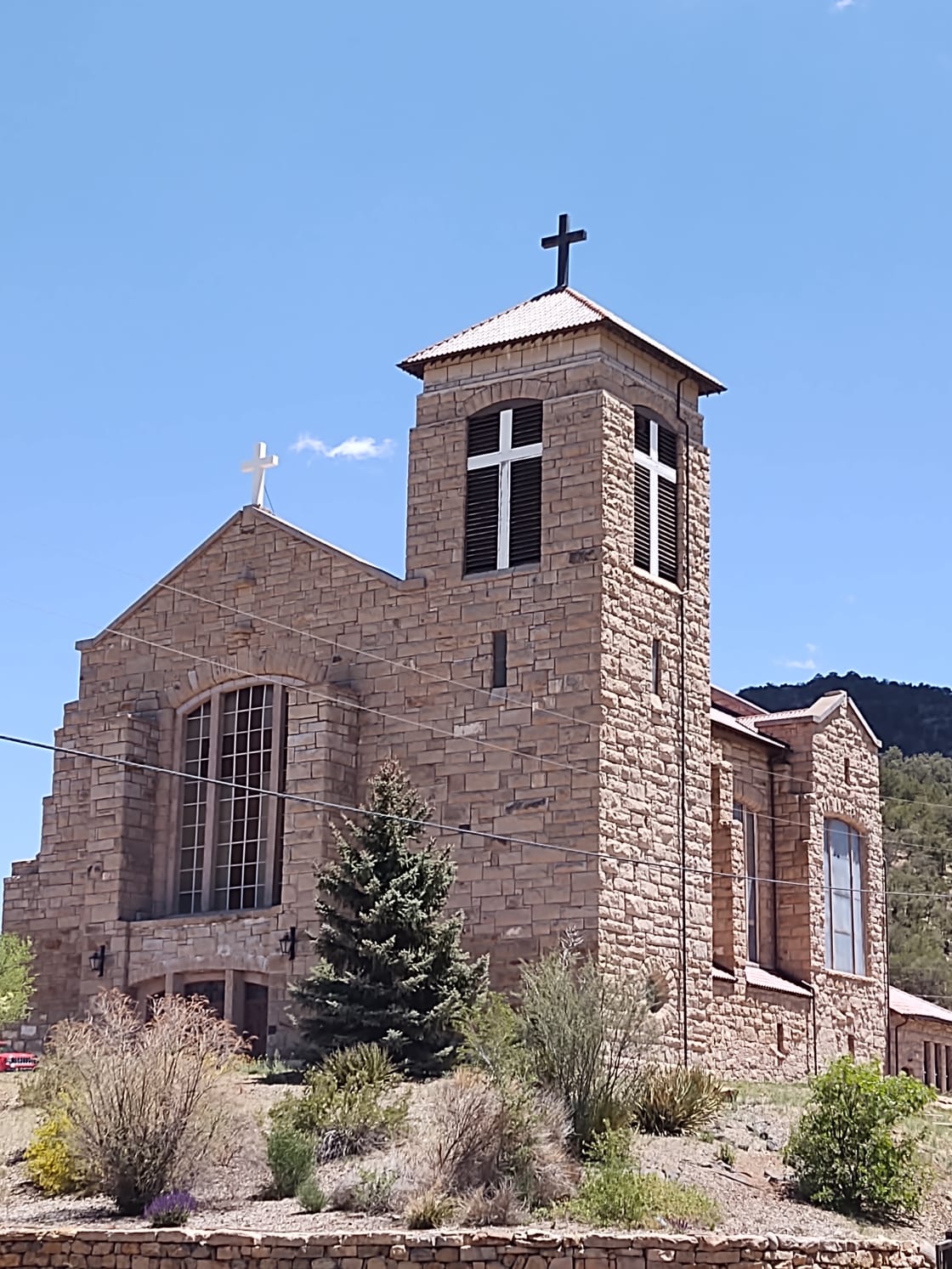 Kevin's property overlooks this beautiful 100 year old Catholic Church, St Josephs Apache Mission just down the hill.  