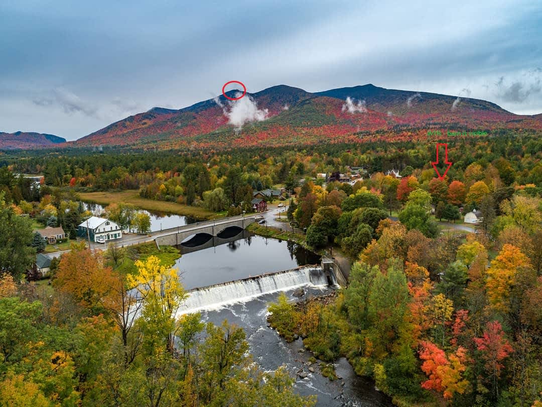 Our property in relation to Whiteface Mountain