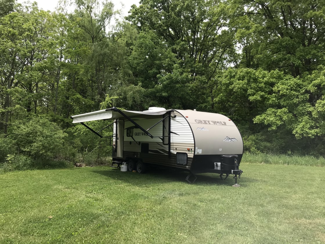 Can accommodate some trailers in the summer (may be too soft in early spring)