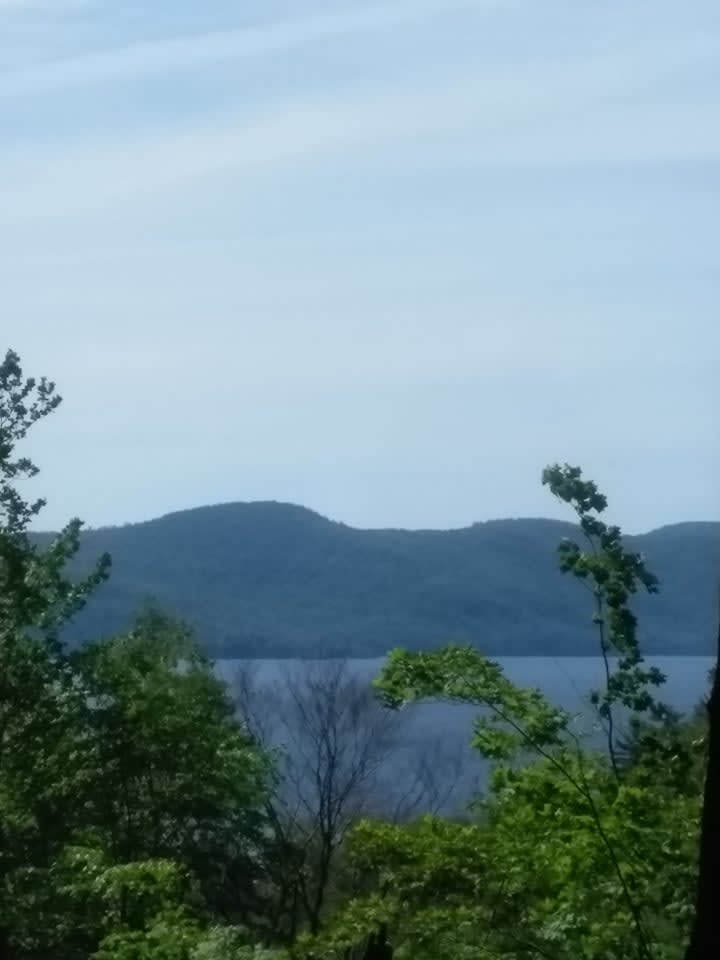 View from camp site of Lake George