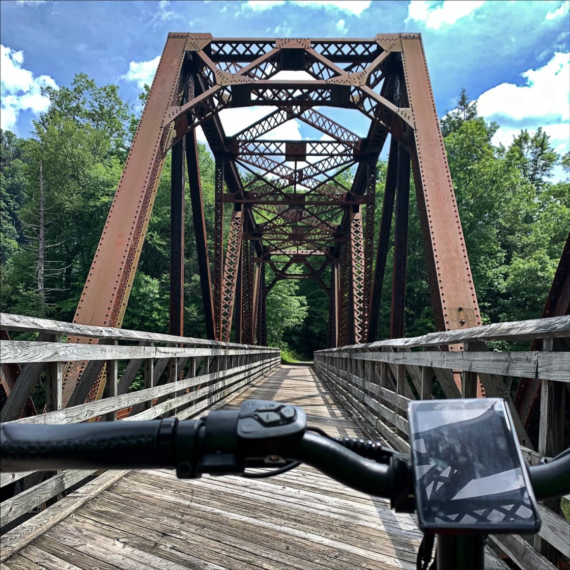 just a picture from the Greenbrier Rail-trail.  Marlinton is about 10 miles away and quiet reachable if you need civilization :)