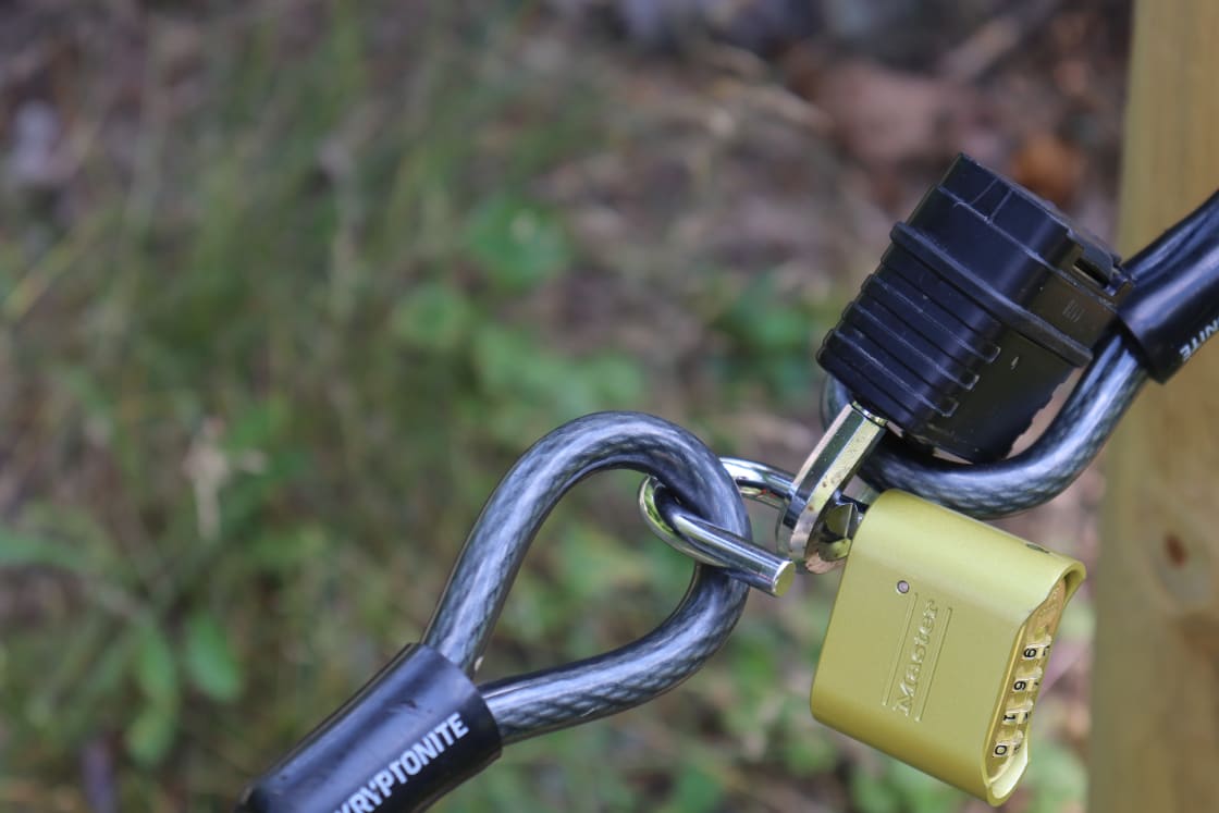 Gold combination lock for campers