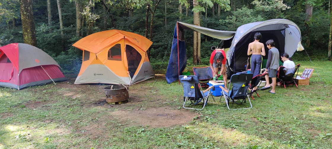 Tent camping at Black Bear Resort