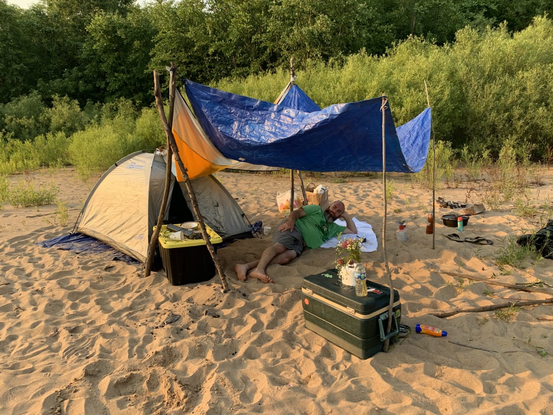 Wisconsin River Sandbar Camping