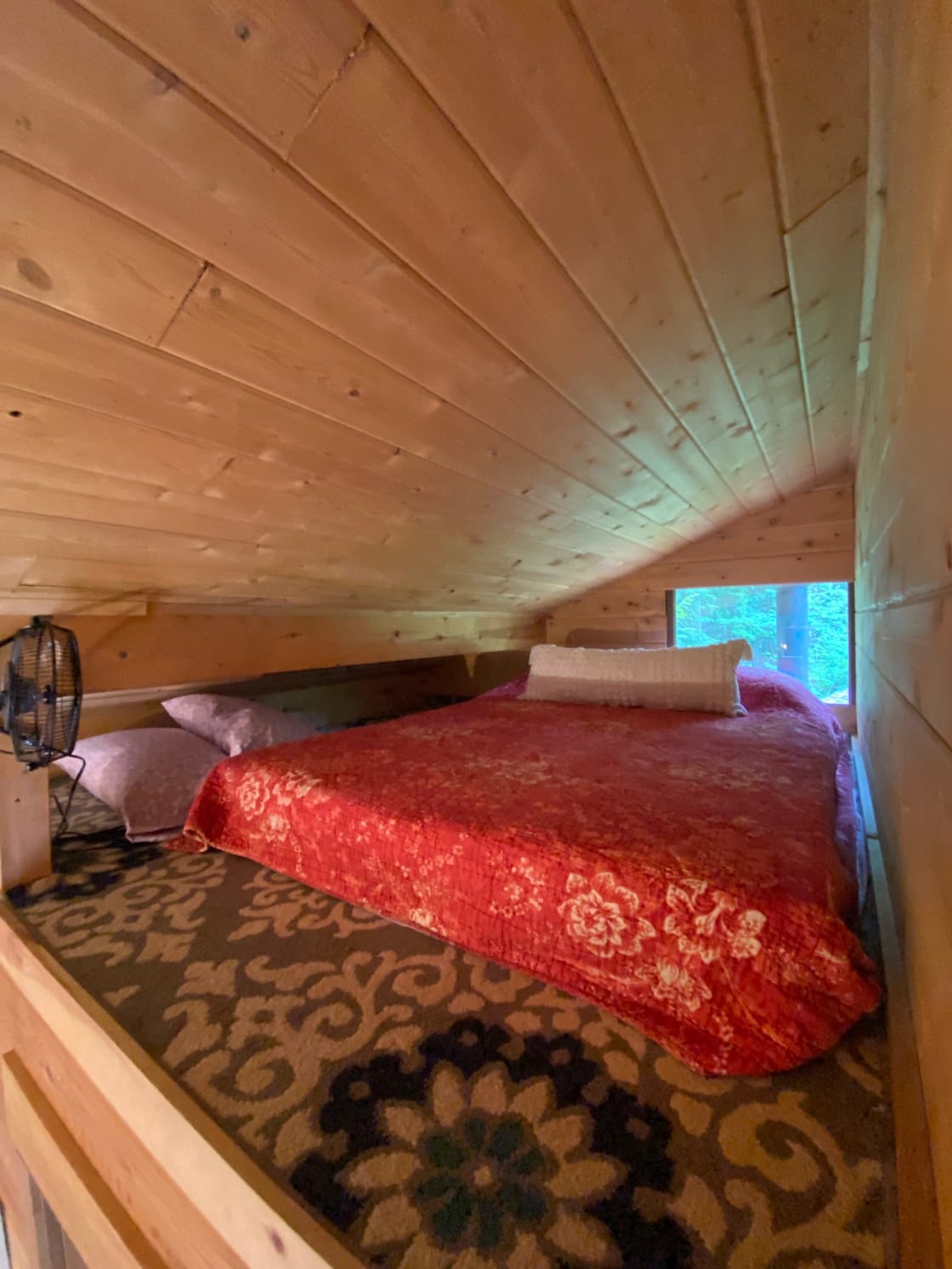 The loft double/full bed.