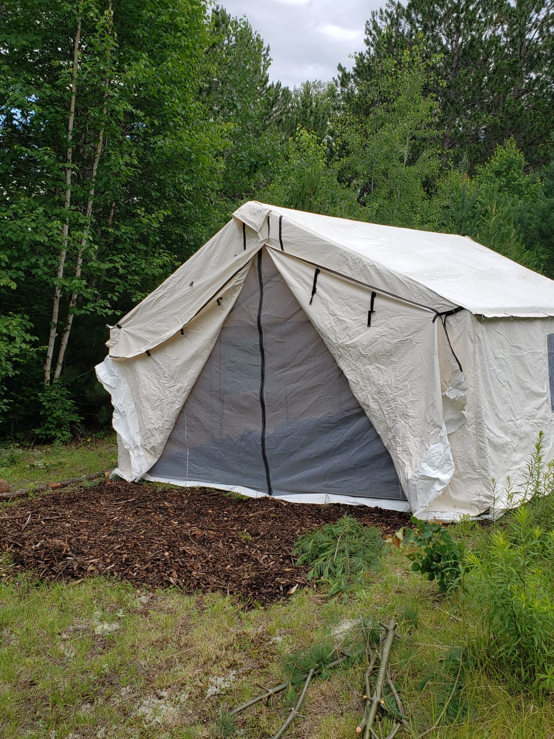 This is the 12 x 14 foot canvas tent