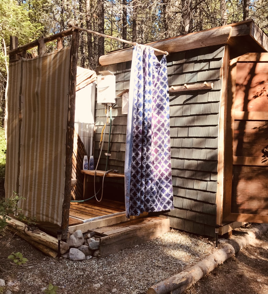 Out door shower and Bathroom