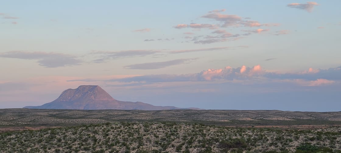 View of Santiago Peak as seen from Saddletramp Ranch