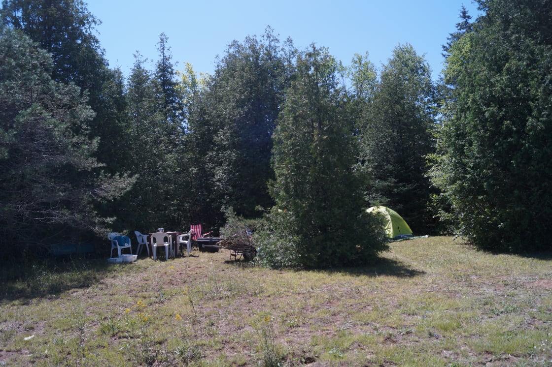 The Cedars
 Campsite with firepit
