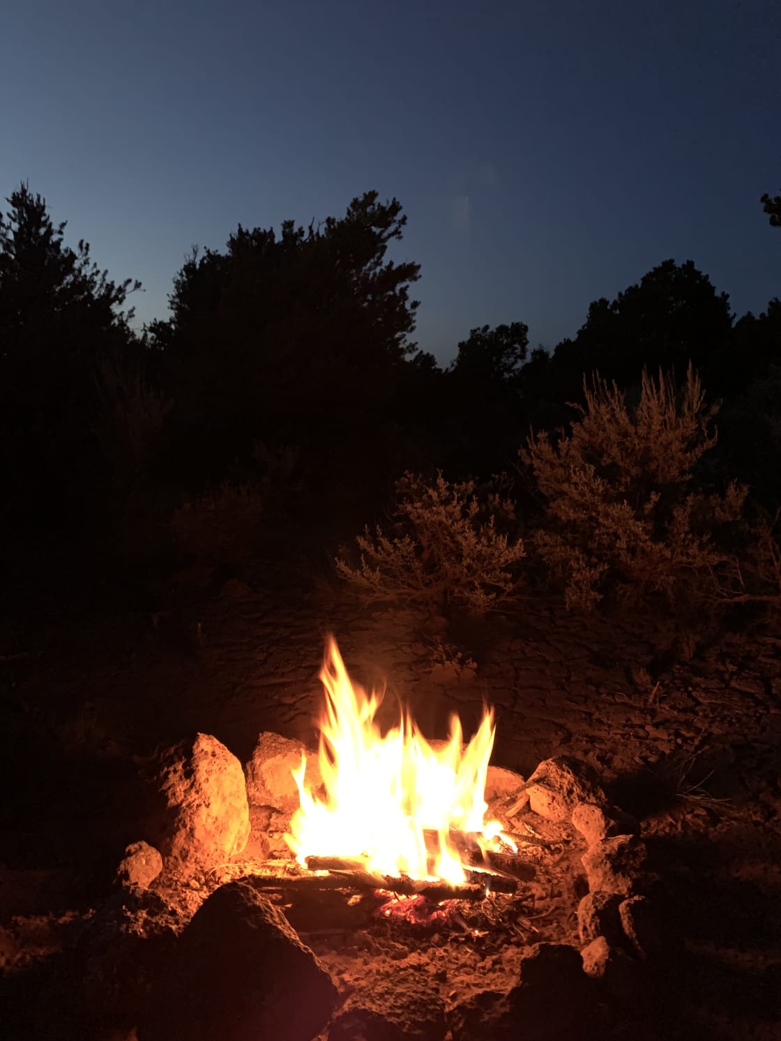 Nothing like a campfire on a cool, clear night!