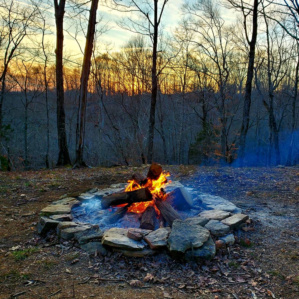 Main Campfire in the center of the glade
