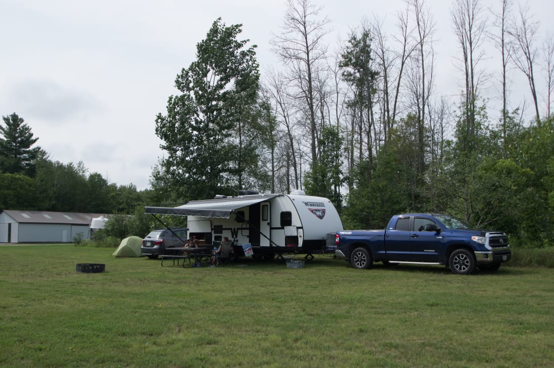 Our trailer at Site #1.