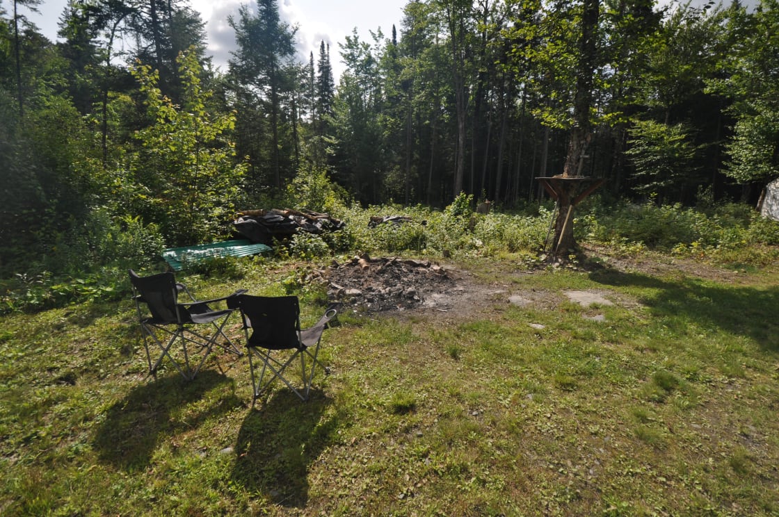 Fire pit near the 1st campsite