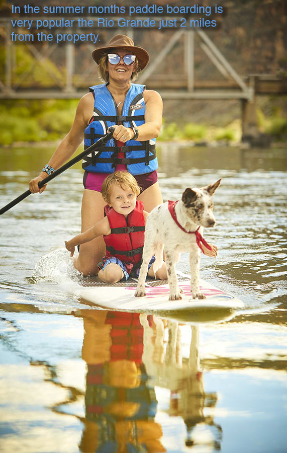 In the summer months paddle boarding is very popular down at the John Dunn Bridge just 2 miles from our front gate.