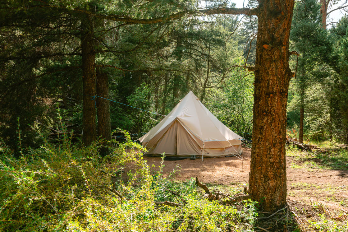 Truly the coziest spot for a little glamping getaway.