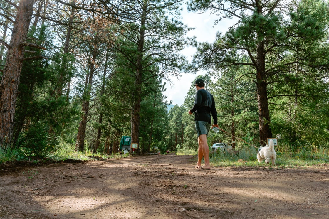 Going for a short walk around the property to explore! It was nice knowing that the entire campground is gated and gave us additional peace of mind. 