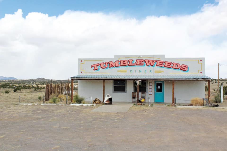 our diner is located on 2 acres off Highway 60 in Magdalena, New Mexico