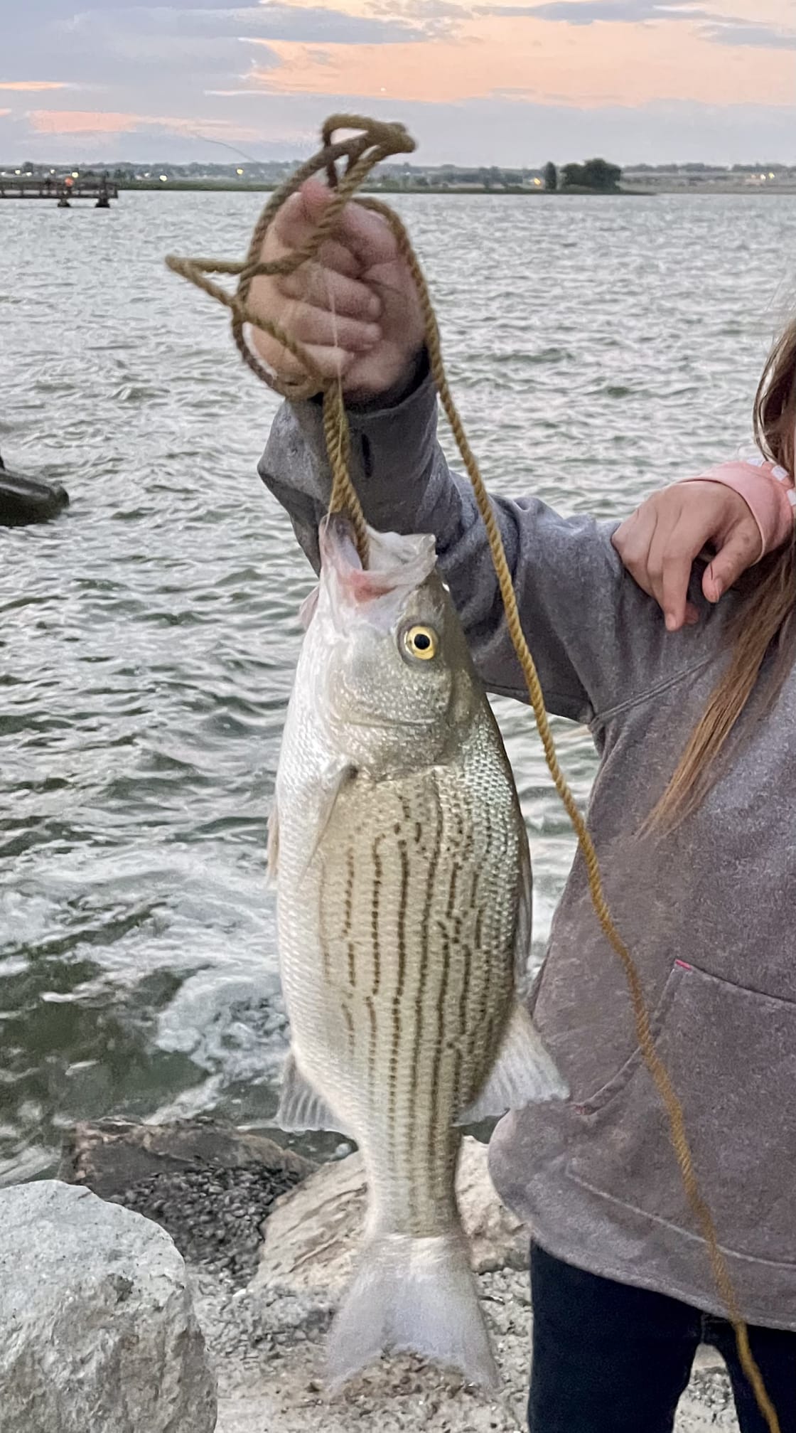 Husband enjoyed catching big fish @ Union Reservoir