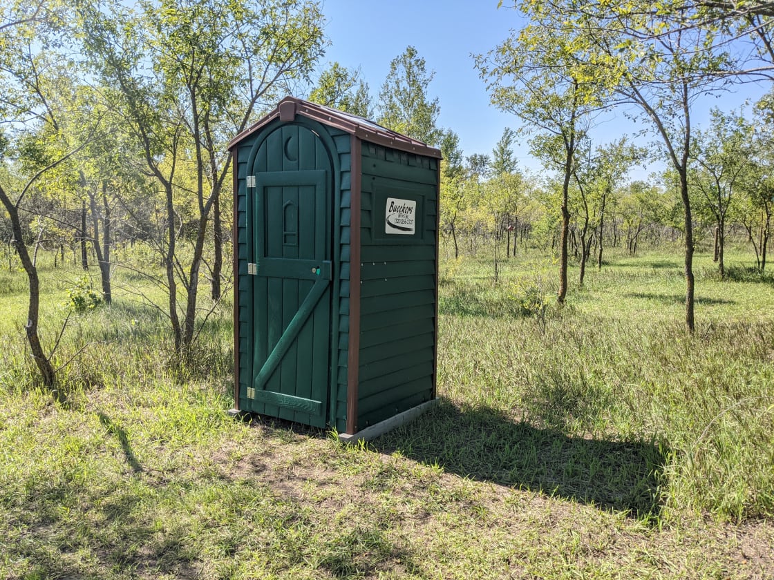 My son rated the porta-potty six stars (his highest ever). I loved that it was close to camp but still set off a bit so it didn't interfere with the campsite.