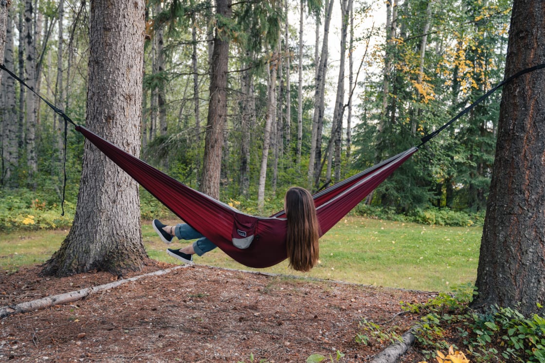 Relax in a hammock, they have one to use if you do not have your own!