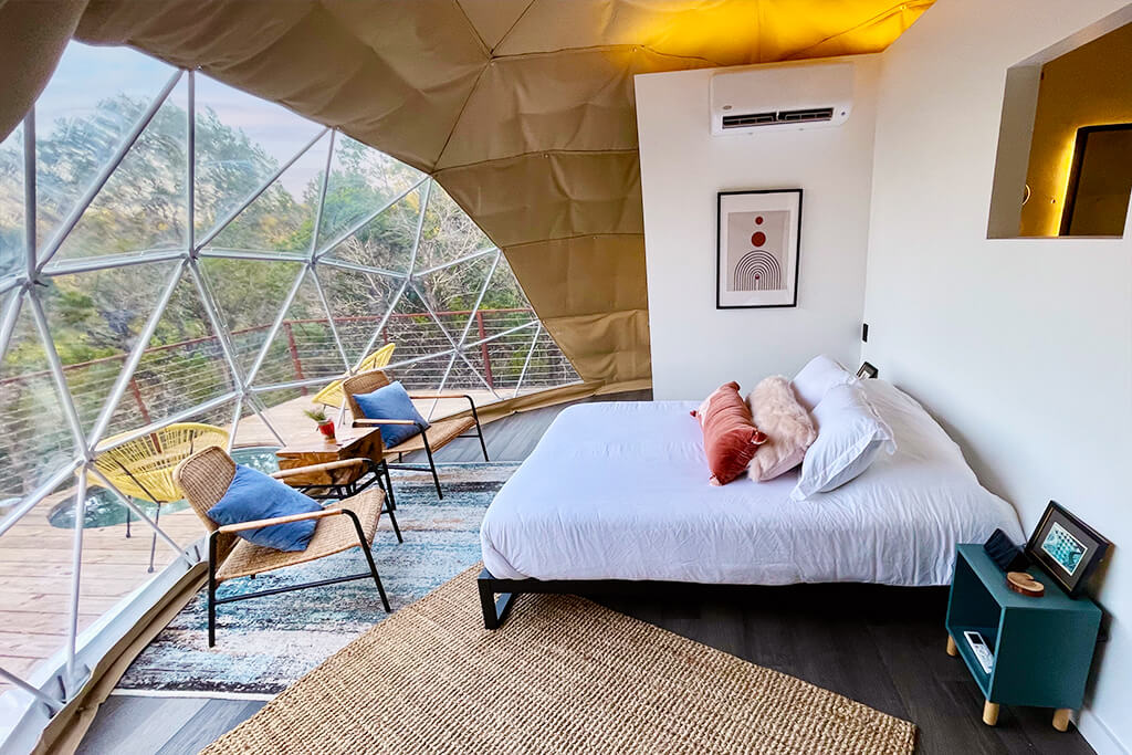 Experience the seamless flow of our domes where every part is meticulously designed to help you relax