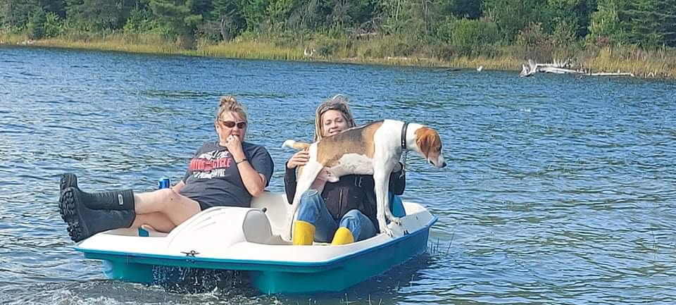 Maiden voyage on the new pedal boat 🤭