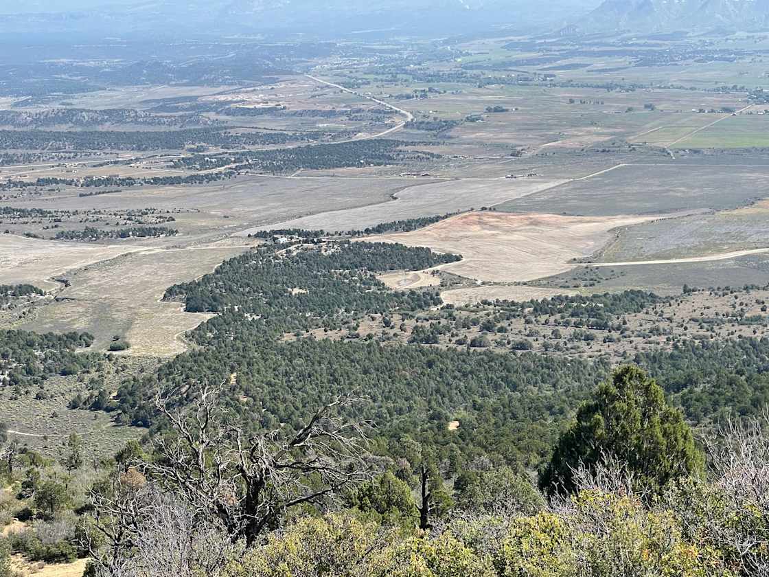 View from Mesa Verde overlook that overlooks the property.  