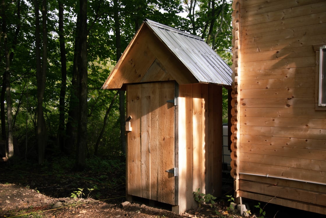 The beautiful and clean composting toilet was a very welcomed comfort after camping the day before.
