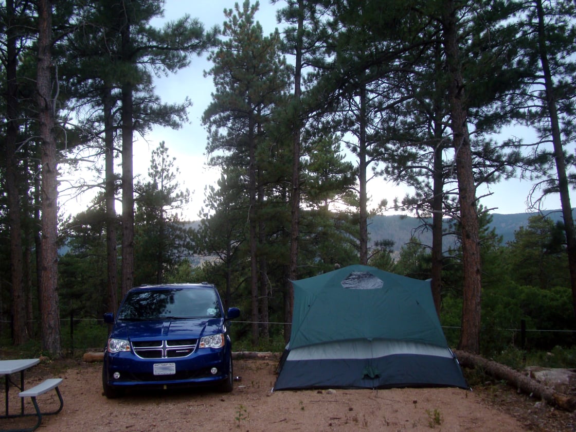 campsite 5 at dusk