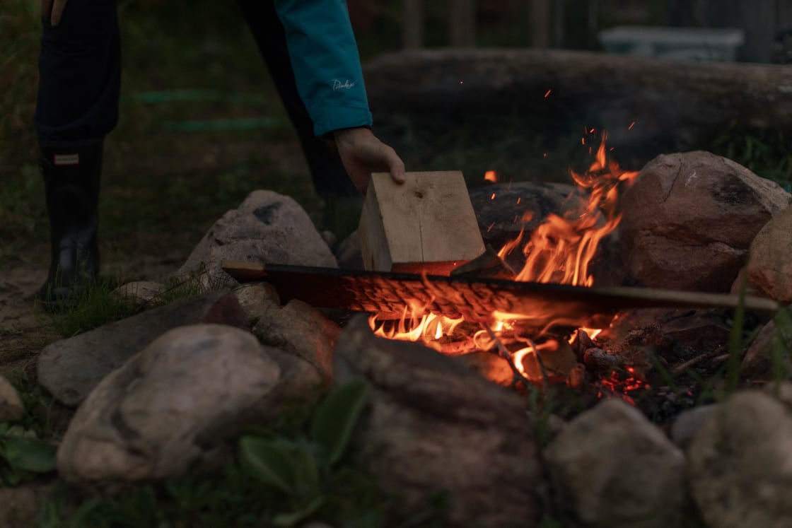 We shared some really nice conversation over a long fire on one of the very first cooler nights! Fall is the best time to go camping, don't miss out!