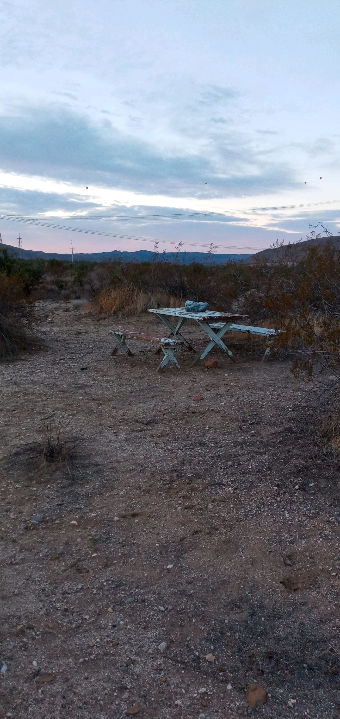 Pre-Sunrise Break-the-Fast Time of Day at Hip High Desert Peace Camp.