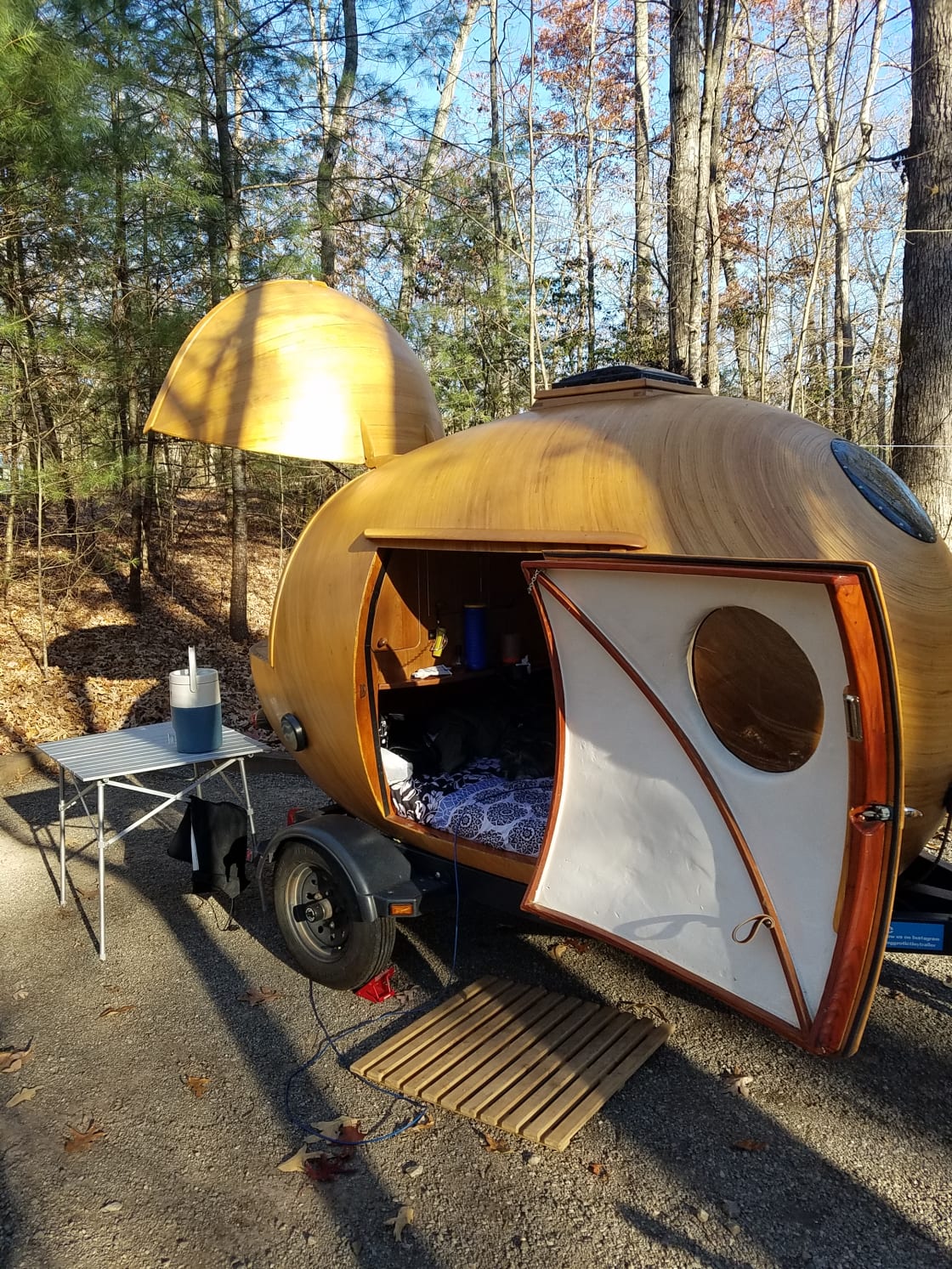 Our version of a teardrop trailer.  Eggzotic 