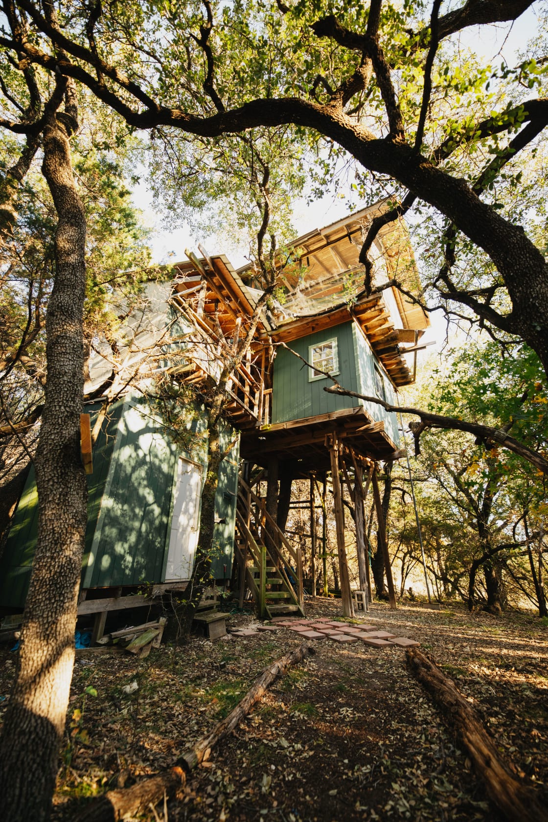We could not believe our eyes when the trail led to this treehouse!