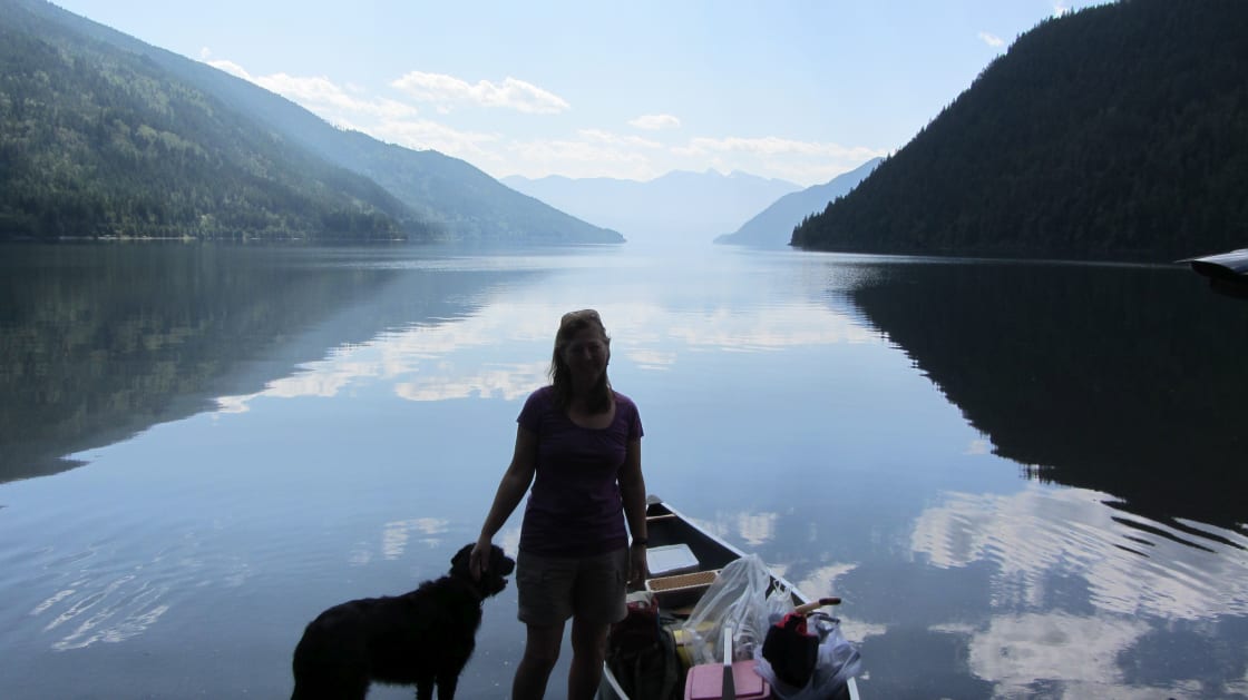Going canoeing on Slocan Lake