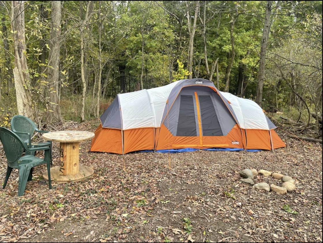 This 11 man tent is available to rent