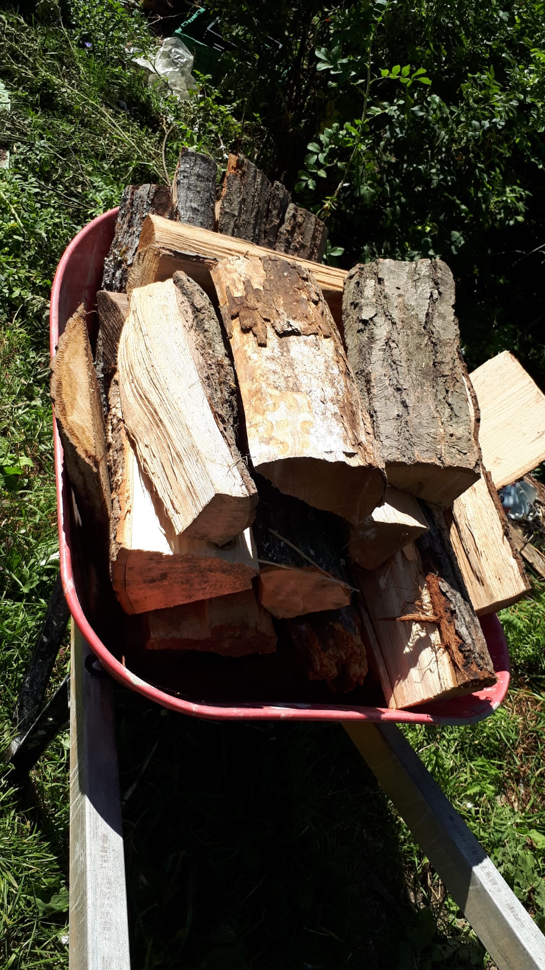 Hardwood available for 20$ a wheel barrow. For weekly rentals the first one is free.