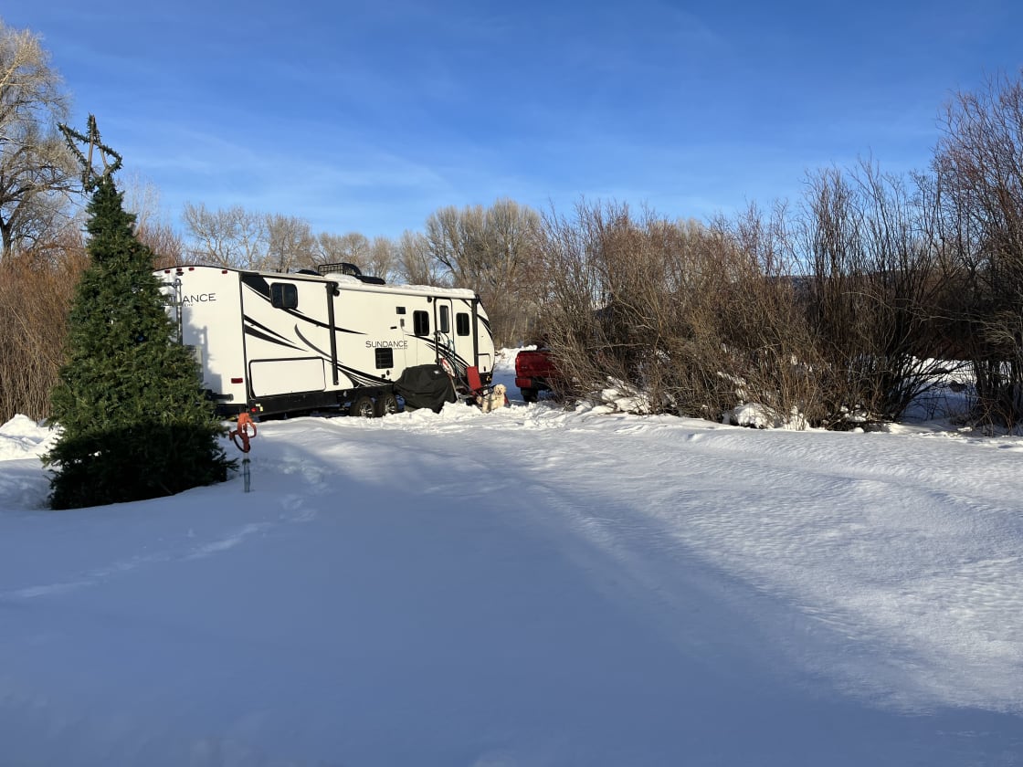 One of the three RV sites, come to ski Grand Targhee
