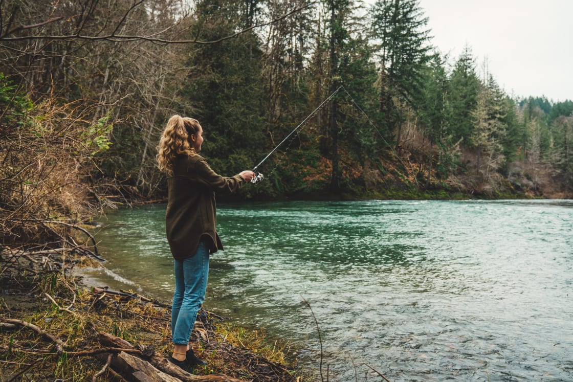 The Cowichan River is world famous for its fishing. 