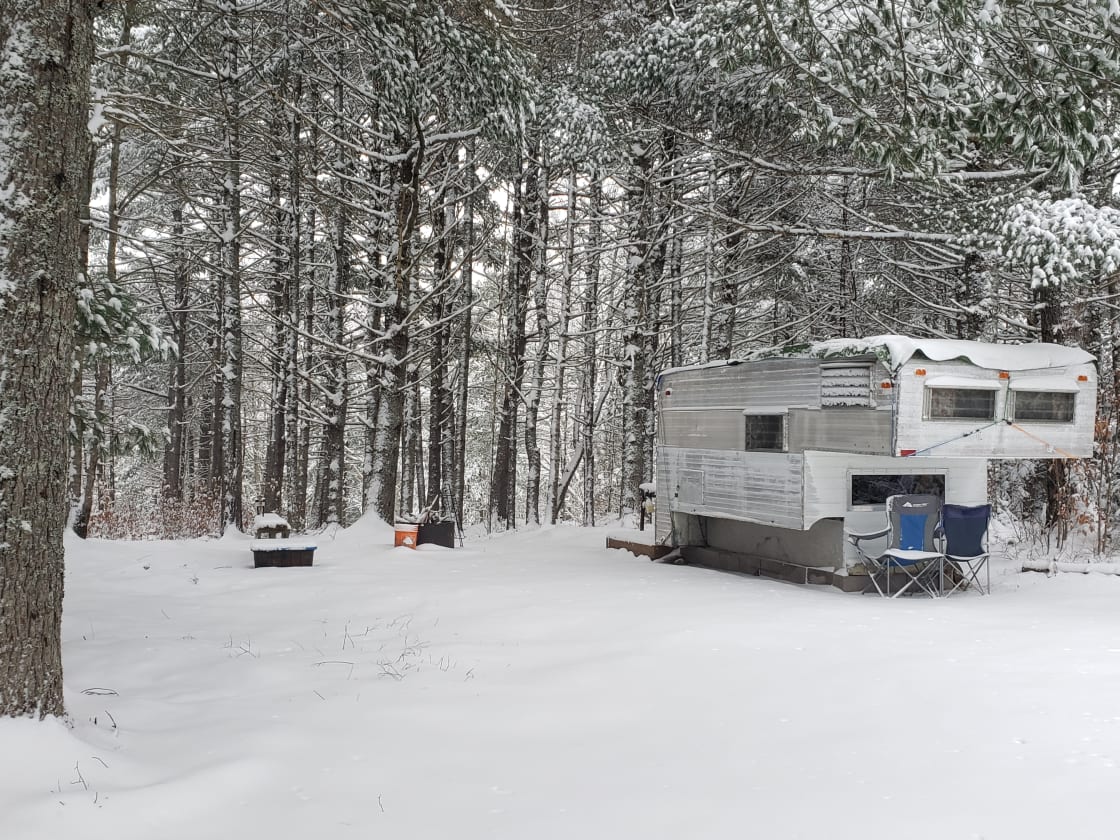 Woodstock Off Grid Snowbound Winter Camping 
