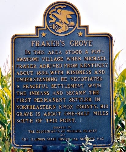 Historical Marker for Frakers Grove
