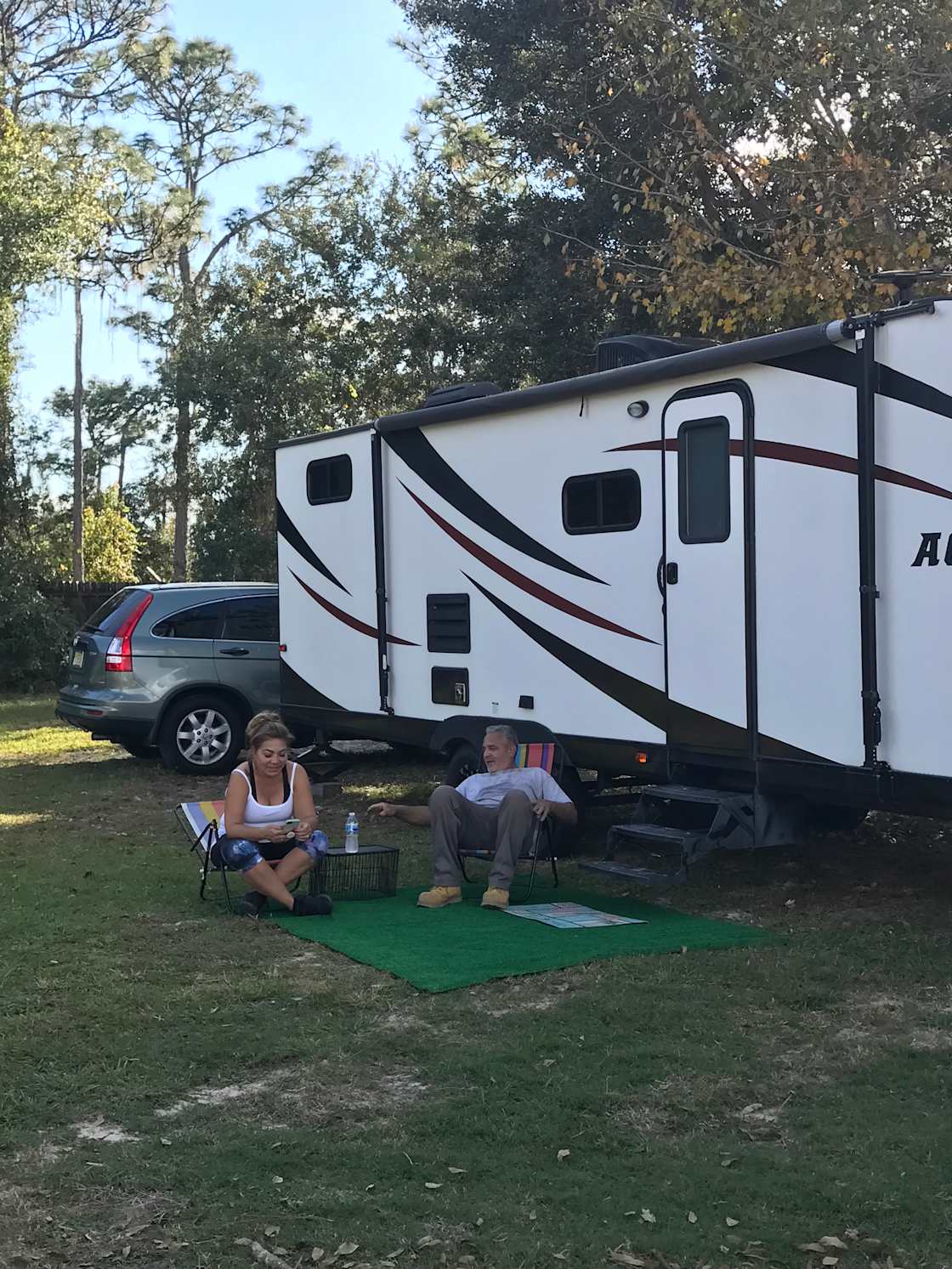 family visiting also enjoying the site 