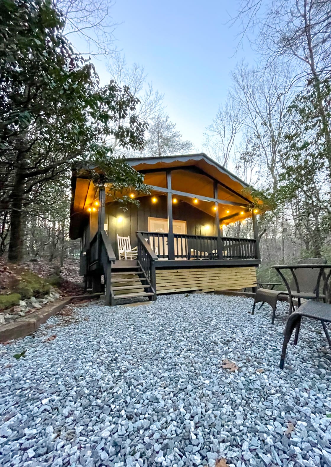 Relax at our newly renovated cabin in the woods