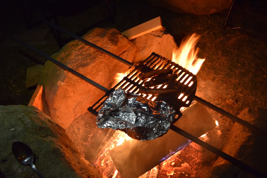 When you cook over a wood fire, everything just tastes better. 
