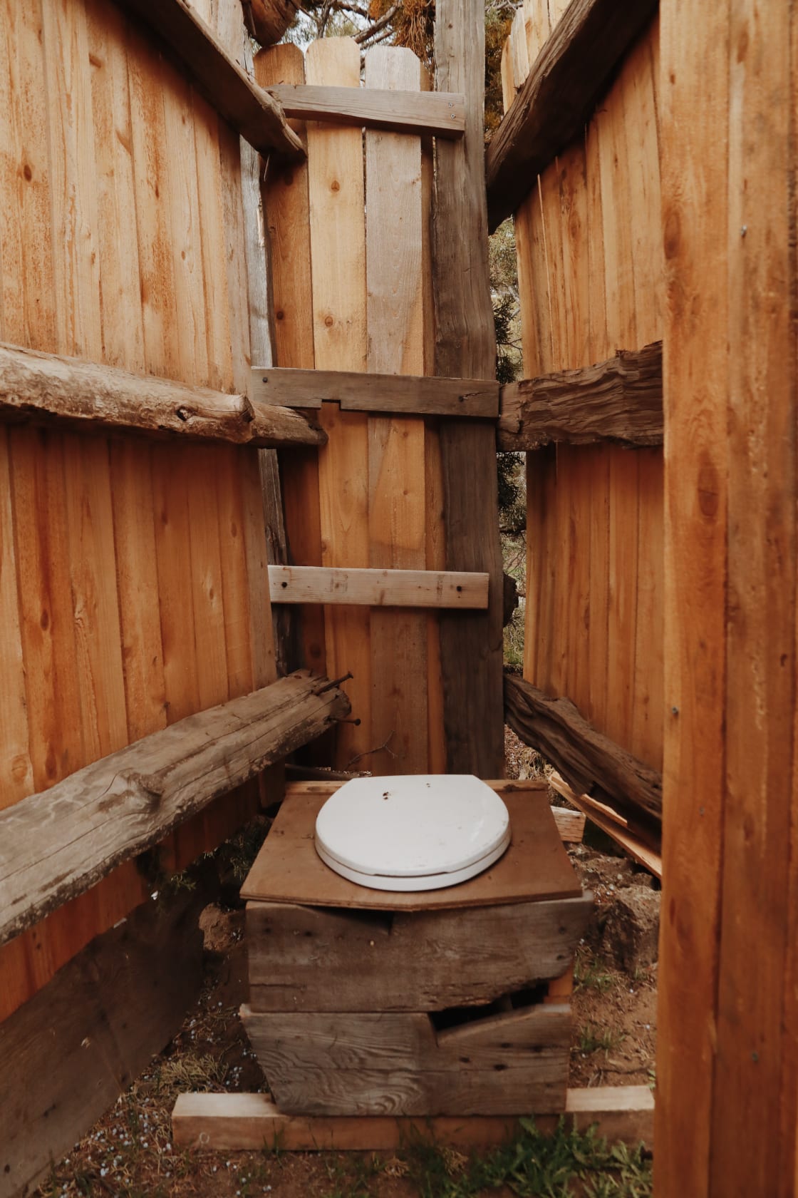 Our little rustic outhouse!