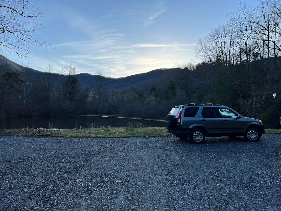 View to show how close you are to the pond