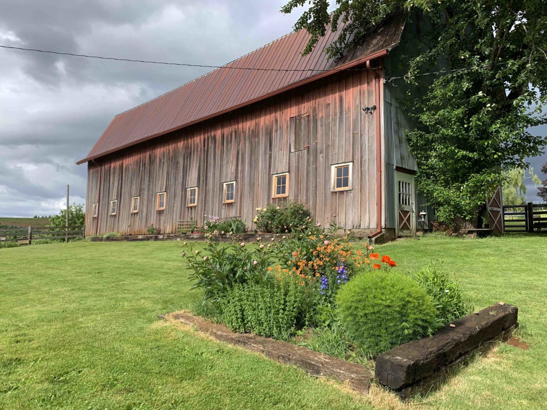 Our historic barn was built in 1915