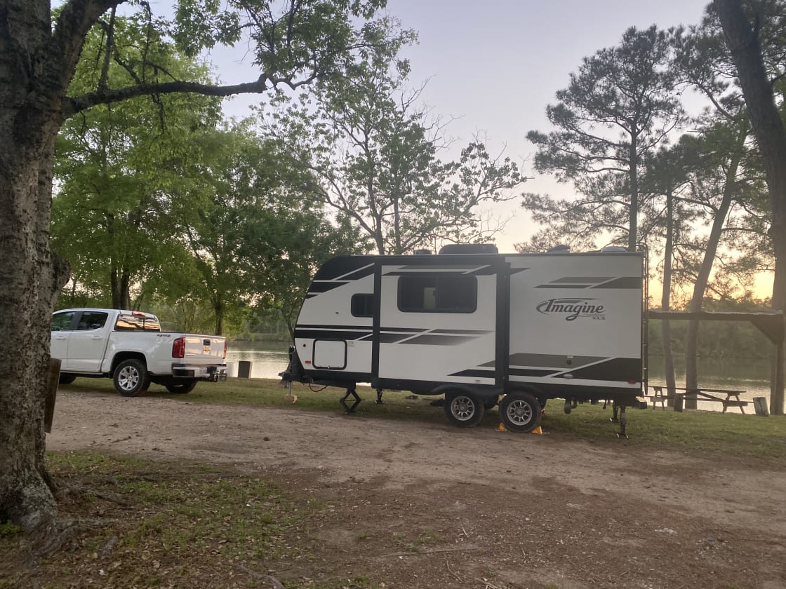 Plenty of room for our 22 ft travel trailer