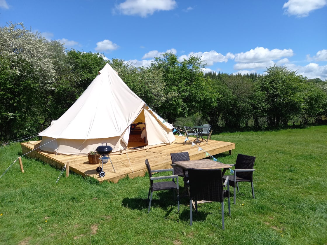 Indulge in some Green Time in our boutique bell tents
