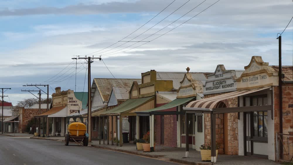 Terowie main street, a quiet ghost town