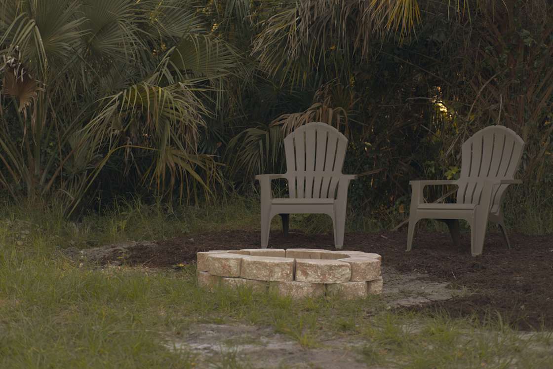 Cozy up by the fire pit